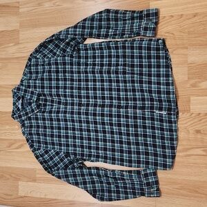 Sportcraft long sleeve mens large 100% cotton flannel shirt